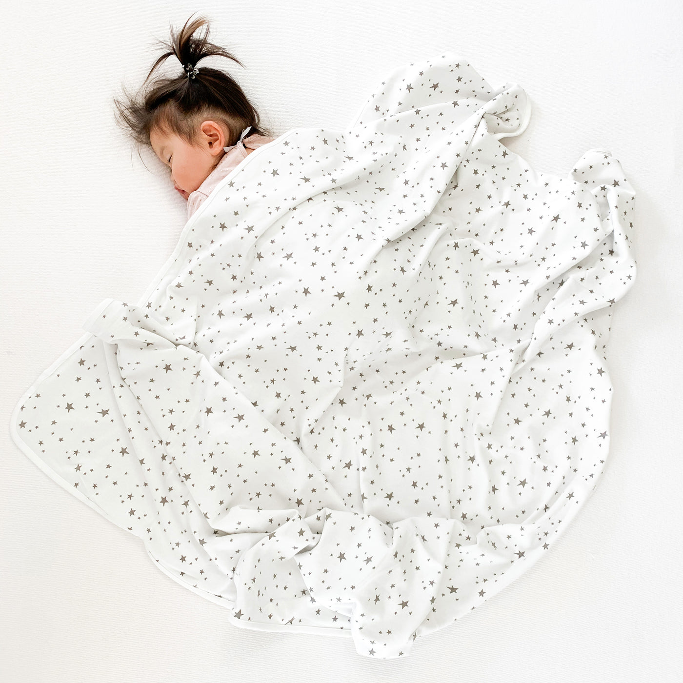 Toddler Blanket, 4 Season® Merino Wool & Organic Cotton, 52.5" x 40", Star White