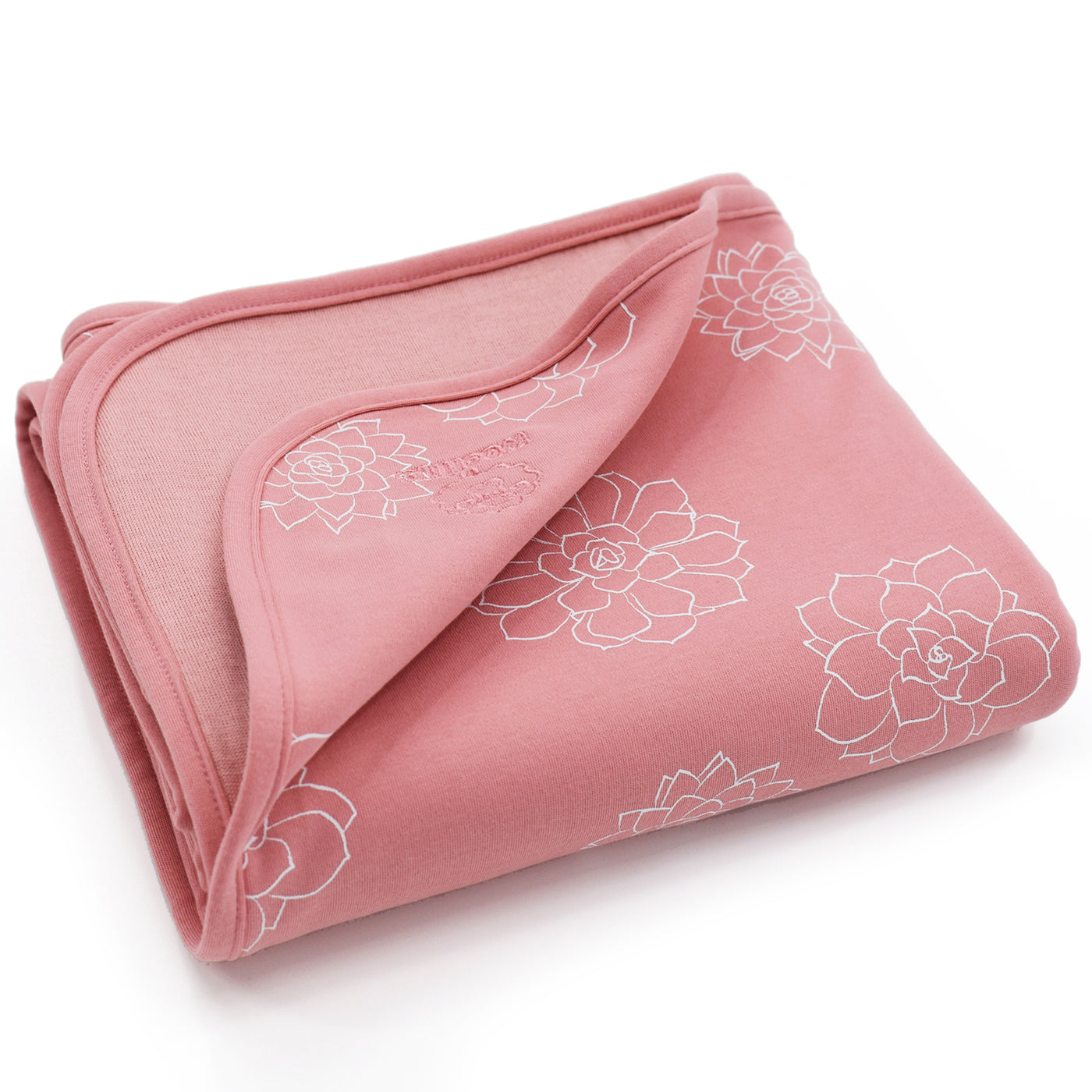 4 Season® Stroller Merino Wool & Organic Cotton Baby Blanket, 40" x 31.5", Succulent