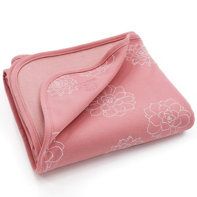 4 Season® Stroller Merino Wool & Organic Cotton Baby Blanket, 40" x 31.5", Succulent