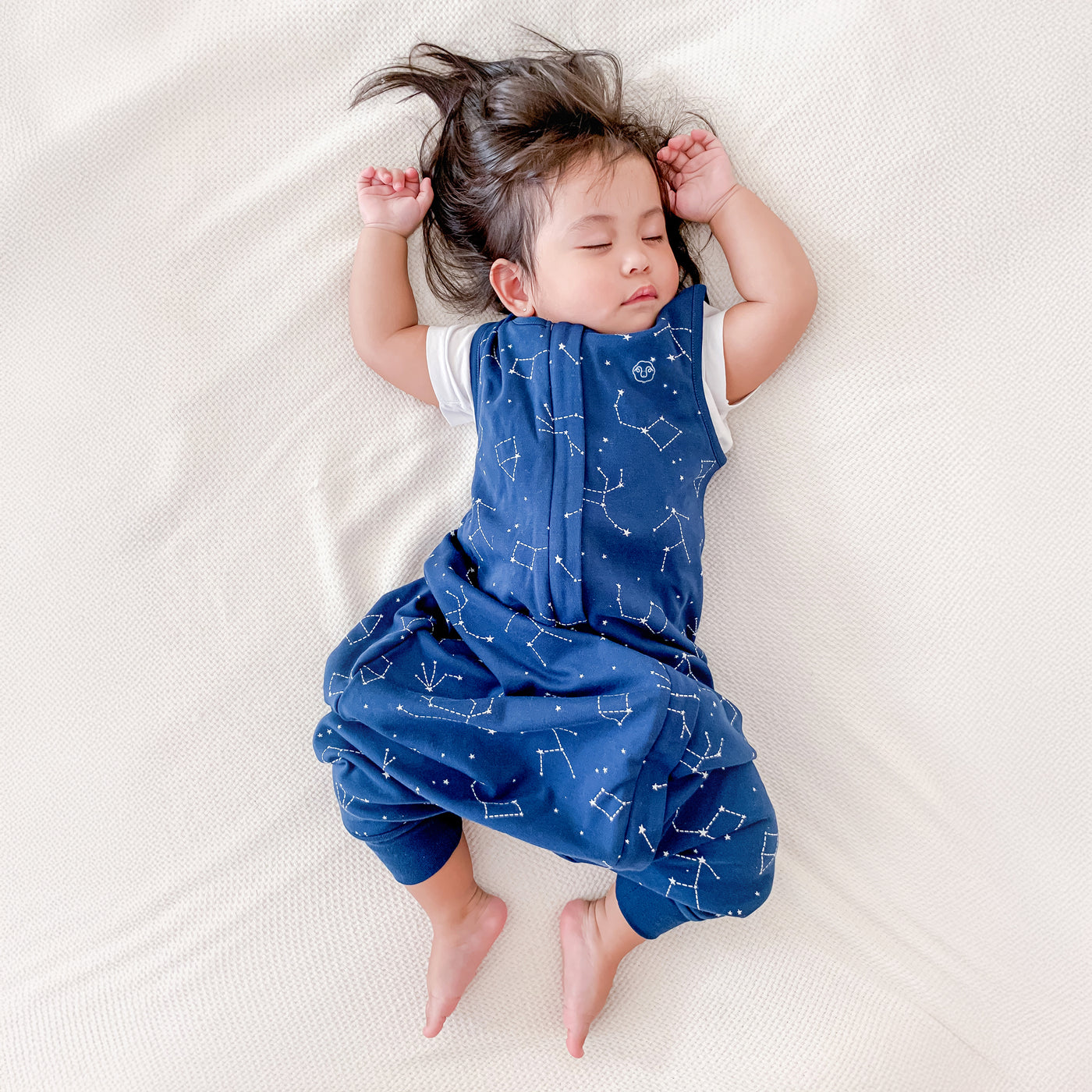 4 Season® Baby Sleep Bag with Feet, Merino Wool & Organic Cotton, Night Sky™