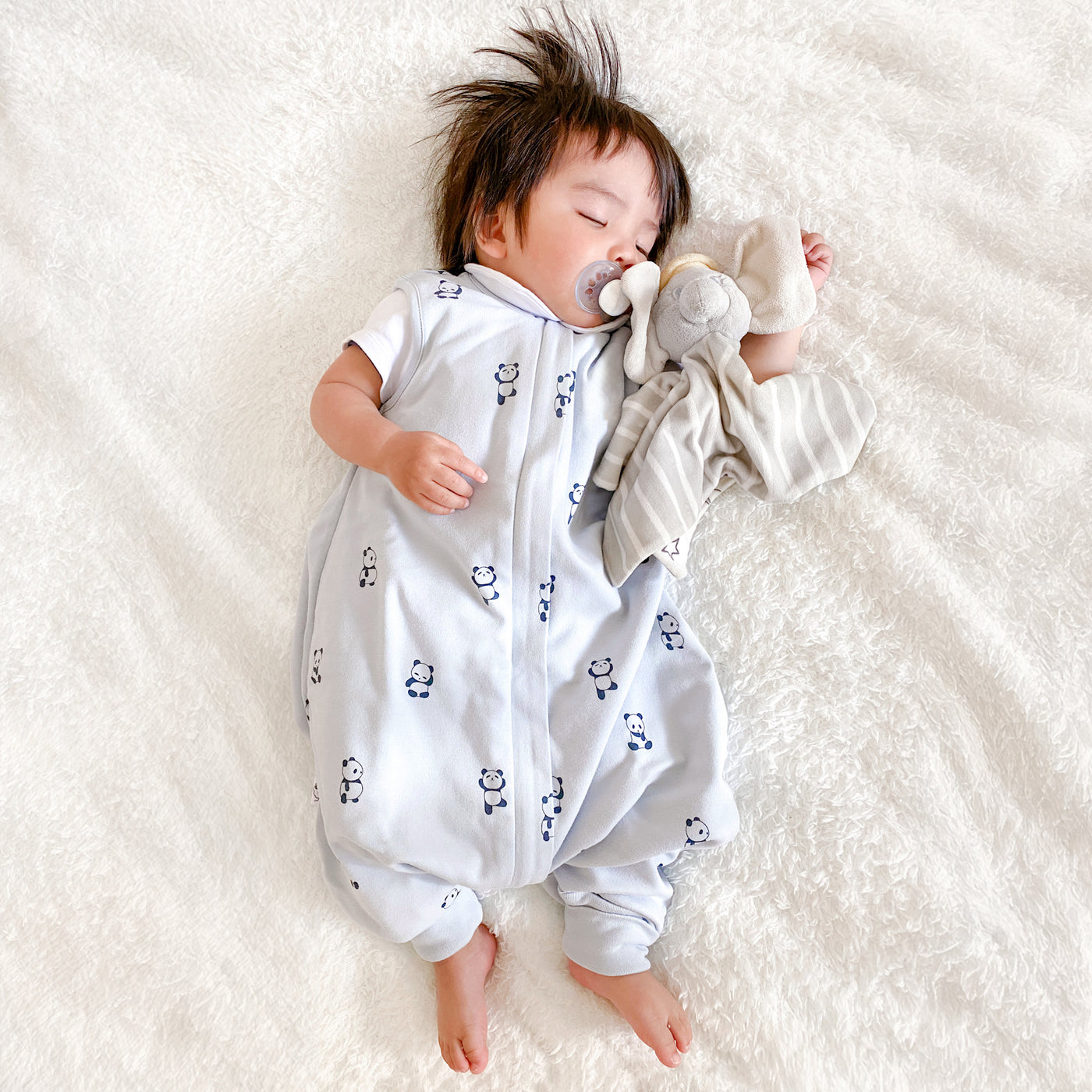 4 Season® Baby Sleep Bag with Feet, Merino Wool & Organic Cotton, Panda