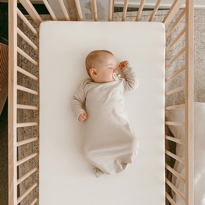 Baby Gown, Merino Wool, 0-6 Months, Oat