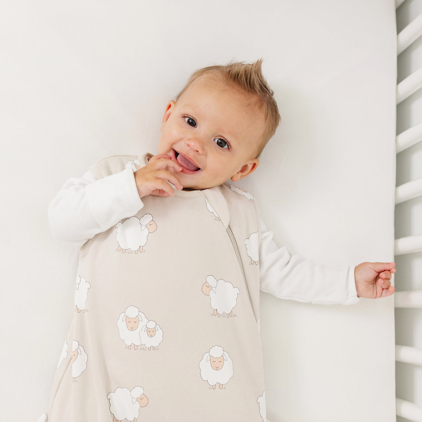 4 Season® Classic Baby Sleeping Bag, Merino Wool & Organic Cotton, Sheep