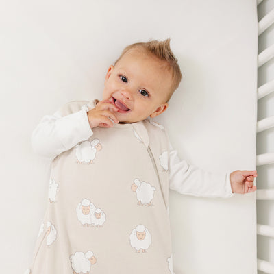 4 Season® Classic Baby Sleeping Bag, Merino Wool & Organic Cotton, Sheep