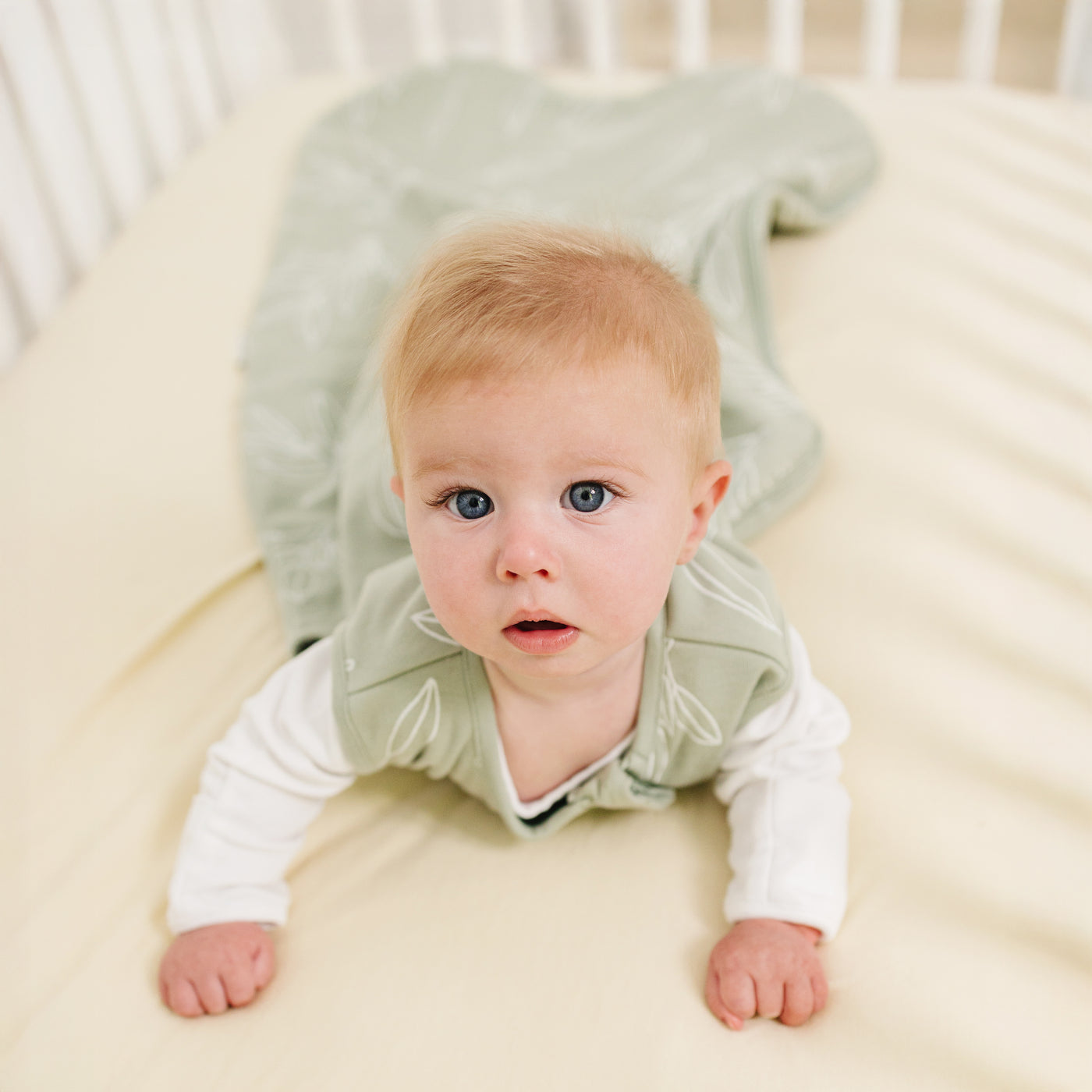 4 Season® Classic Baby Sleeping Bag, Merino Wool & Organic Cotton, Sage