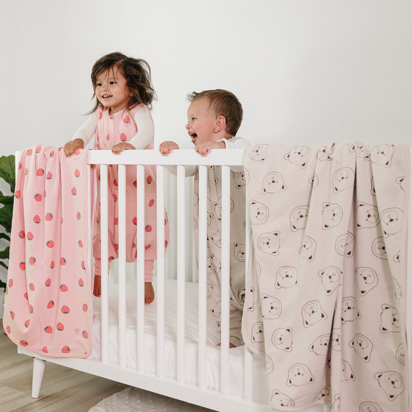 Toddler Blanket, 4 Season® Merino Wool & Organic Cotton Blanket, 52.5" x 40", Teddy Bear