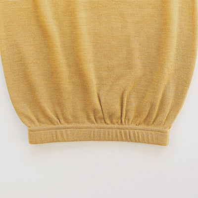 Baby Gown, Merino Wool, 0-6 Months, Honey