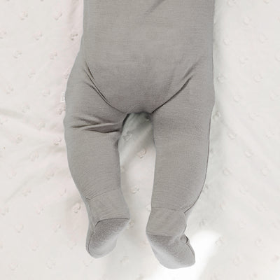 Footie Pajamas, Merino Wool, Dove