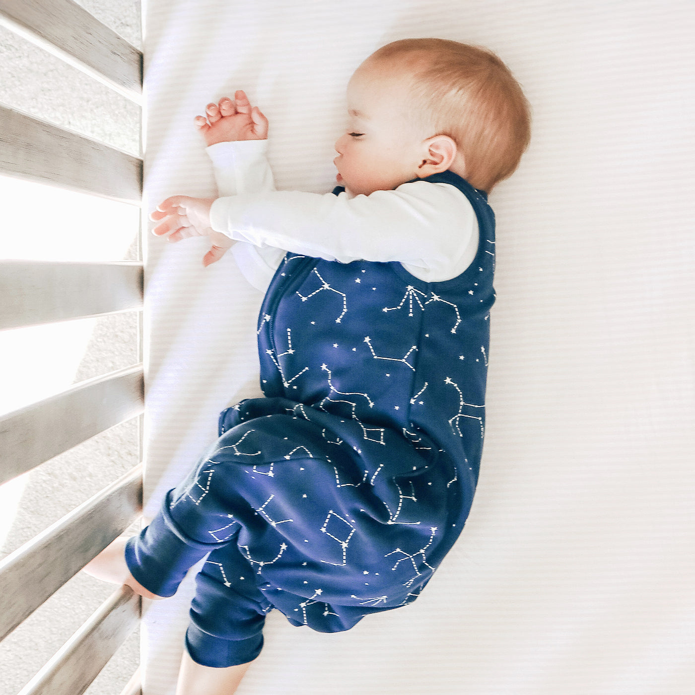 4 Season® Baby Sleep Bag with Feet, Merino Wool & Organic Cotton, Night Sky™