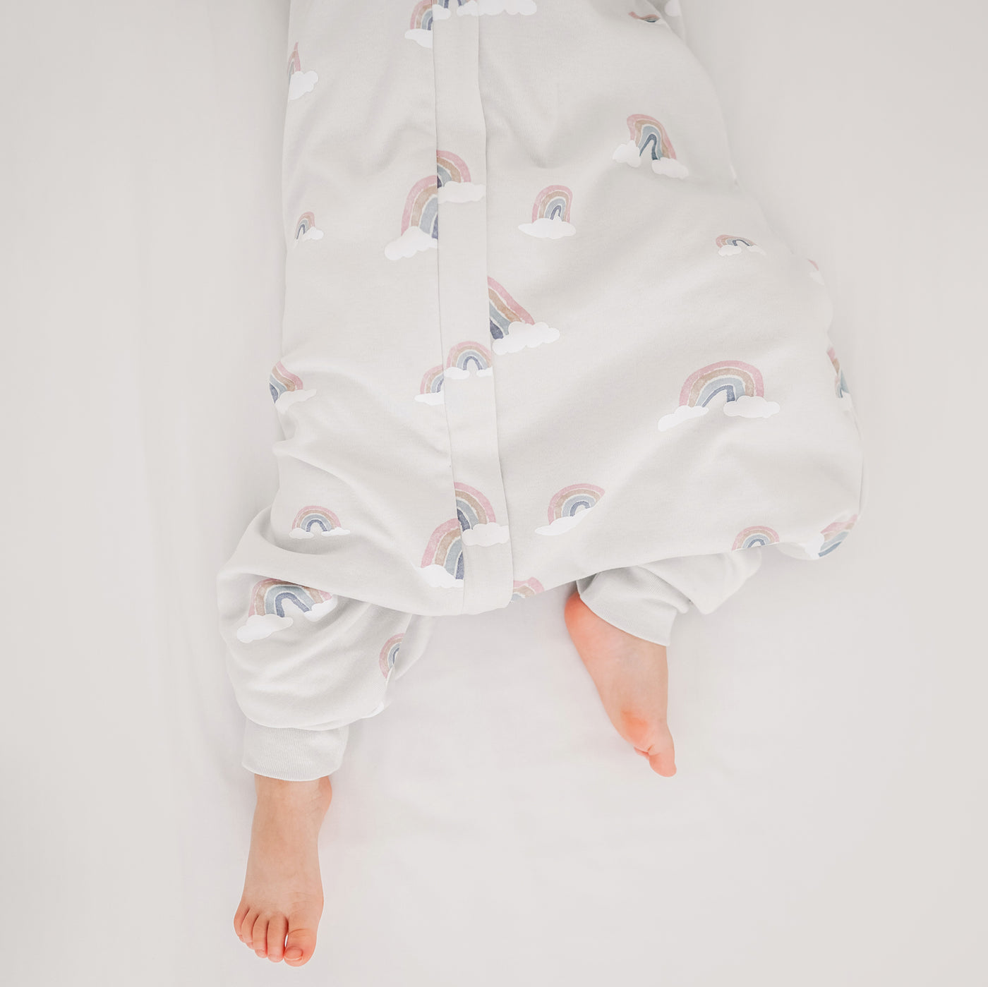 4 Season® Baby Sleep Bag with Feet, Merino Wool & Organic Cotton, Rainbow