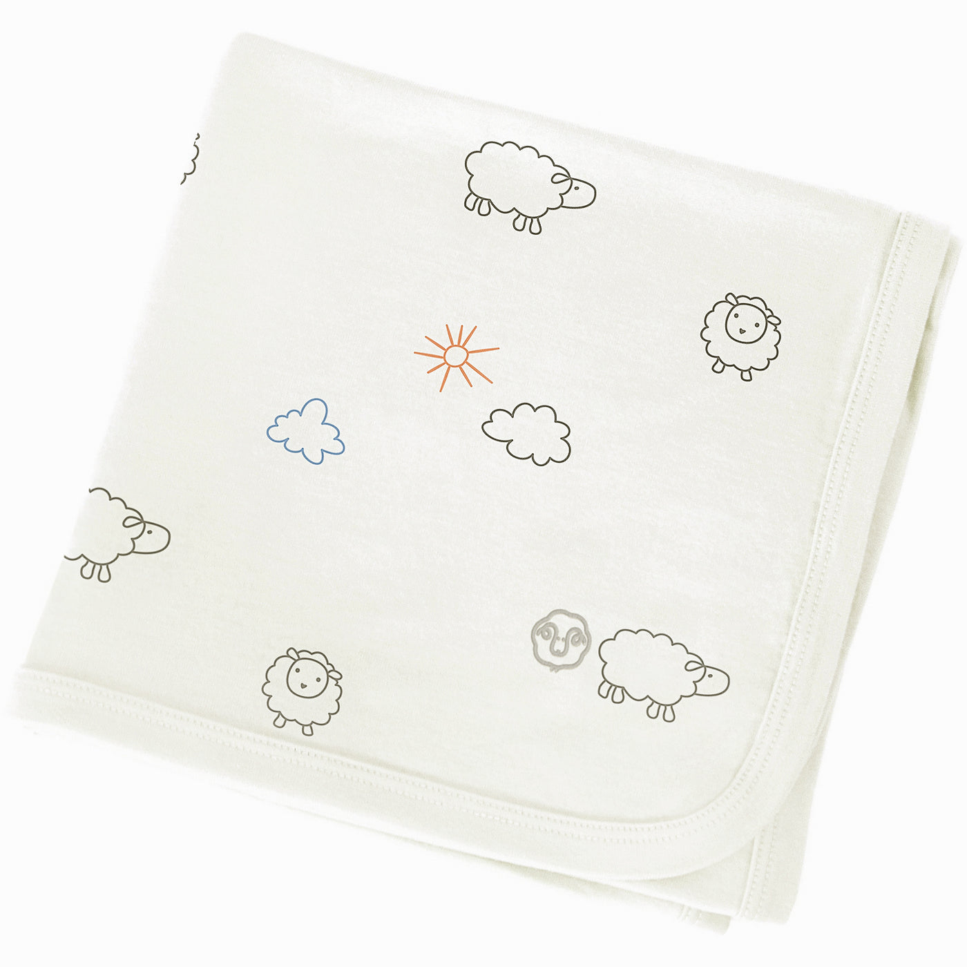 Swaddle Blanket, Merino Wool, Newborn to 3 Months, Sheep