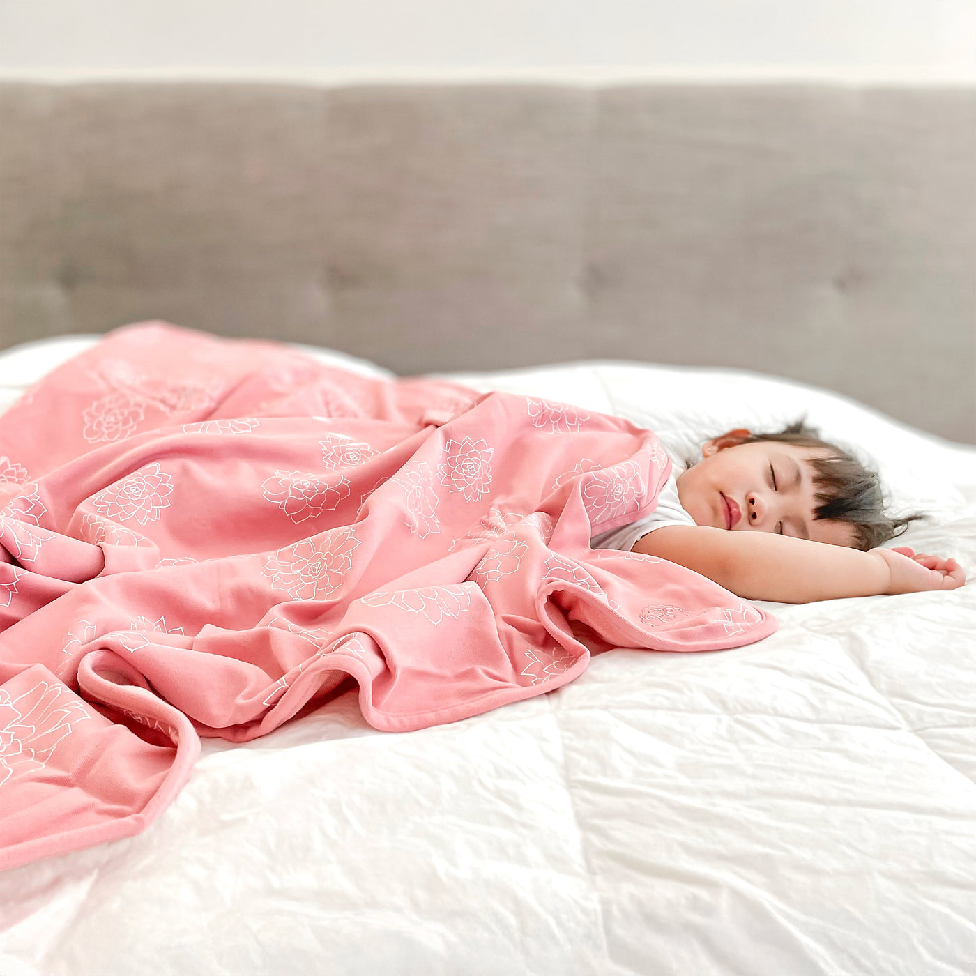 4 Season® Stroller Merino Wool & Organic Cotton Baby Blanket, 40" x 31.5", Succulent