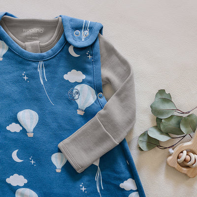 Footie Pajamas, Merino Wool, Dove