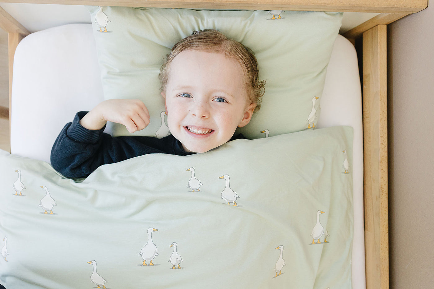 Ecolino® Duvet Cover, 100% Organic Cotton, Crib or Toddler, Goose