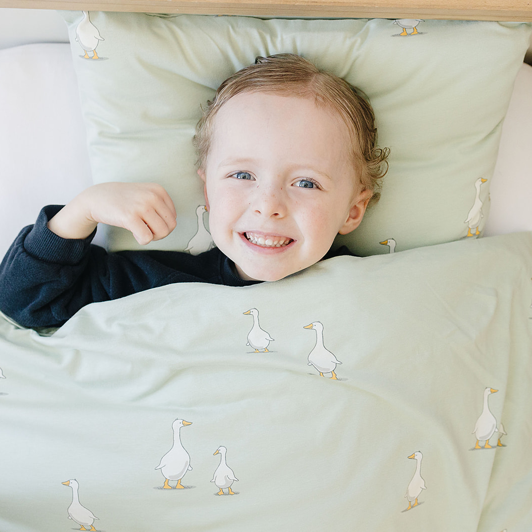 Ecolino® Duvet Cover, 100% Organic Cotton, Crib or Toddler, Goose