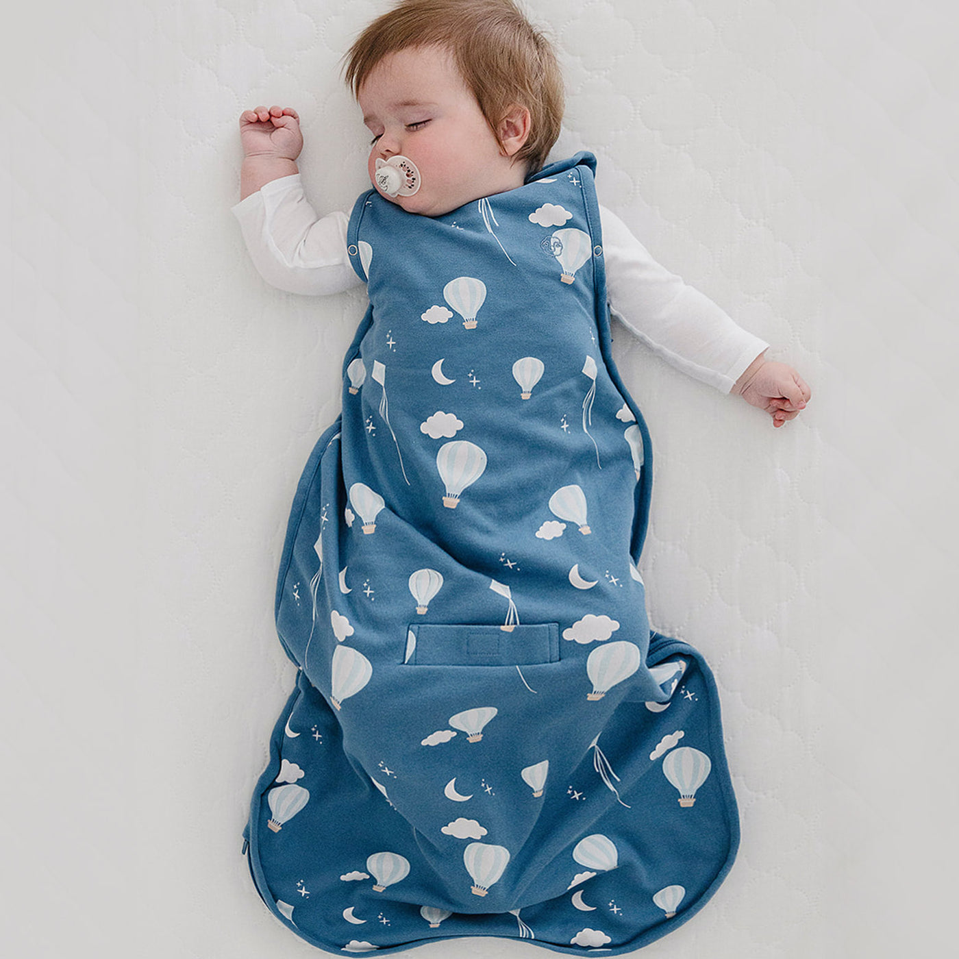 4 Season® Ultimate Baby Sleep Bag, Merino Wool & Organic Cotton, Hot Air Balloon