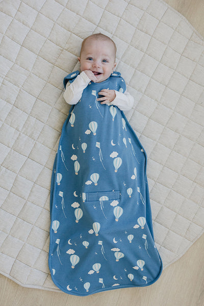 4 Season® Ultimate Baby Sleep Bag, Merino Wool & Organic Cotton, 2 Months - 2 Years, Hot Air Balloon