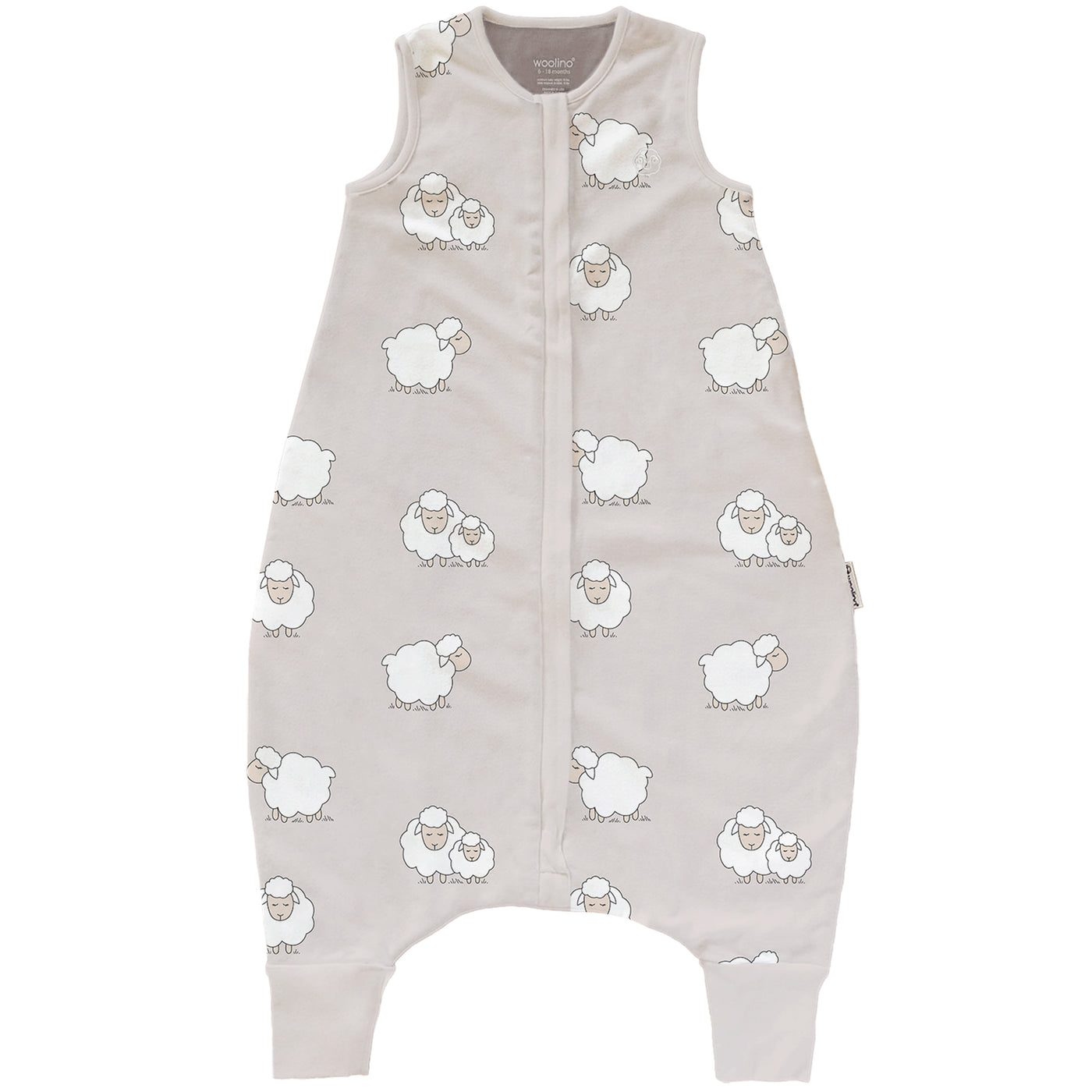 4 Season® Baby Sleep Bag with Feet, Merino Wool & Organic Cotton, Sheep