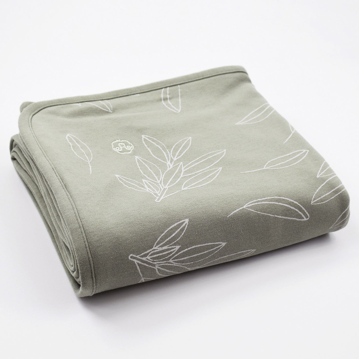 4 Season® Stroller Merino Wool & Organic Cotton Baby Blanket, 40" x 31.5", Sage