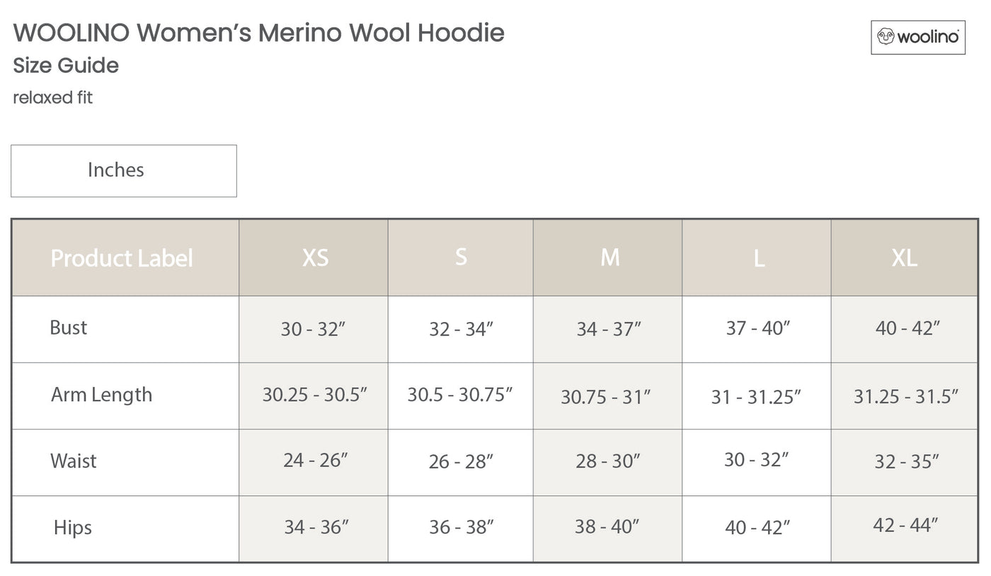 Women's Merino Wool Hoodie, Storm Gray