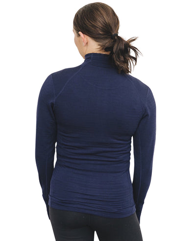 Women's Merino Natural Fleece Full-Zip Jacket, Cosmic Blue