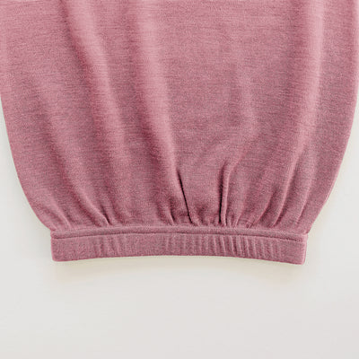 Baby Gown, Merino Wool, 0-6 Months, Blush