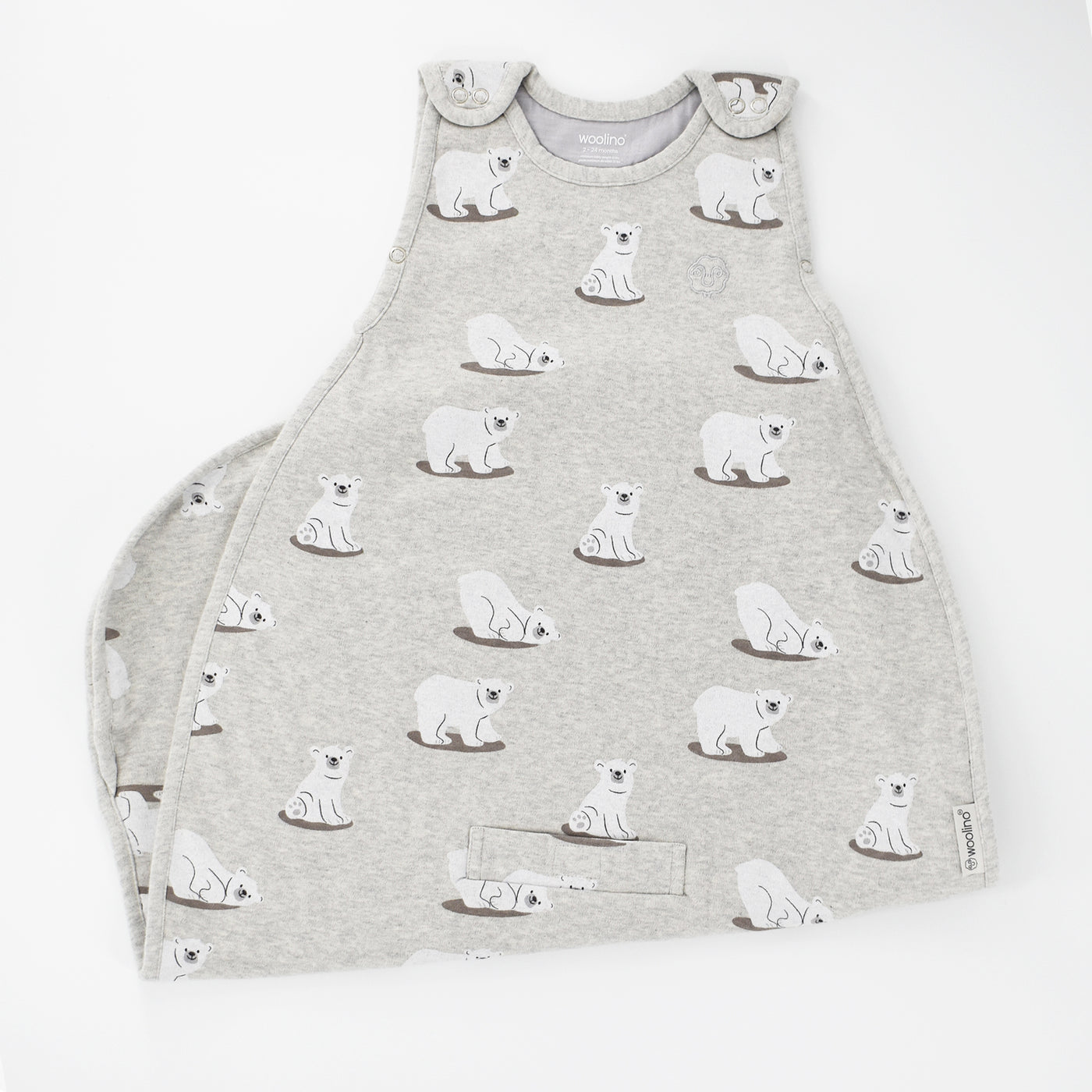 4 Season® Ultimate Baby Sleep Bag, Merino Wool & Organic Cotton, 2 Months - 2 Years, Polar Bear