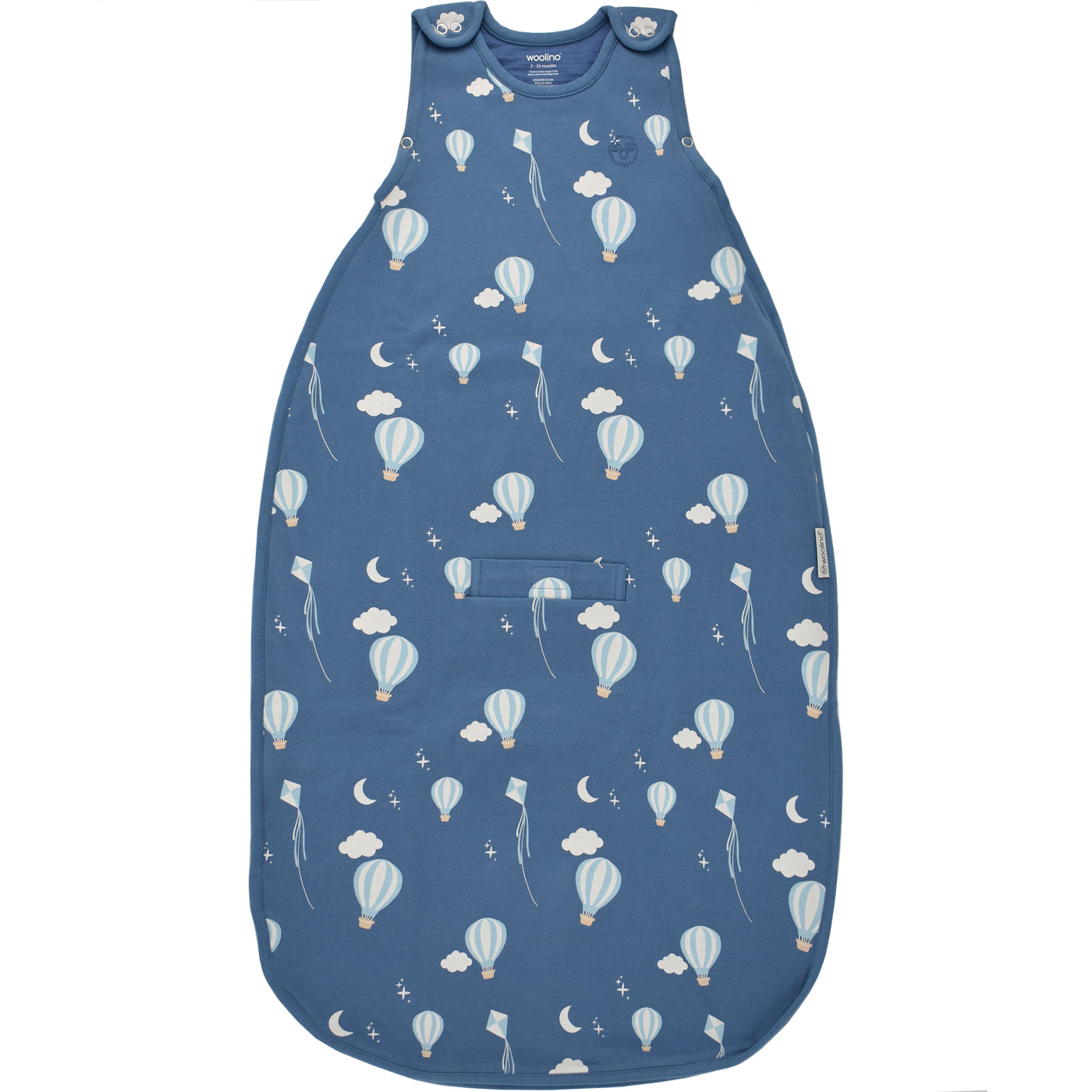 IMPERFECT 4 Season® Ultimate Baby Sleep Bag, Merino Wool & Organic Cotton, Hot Air Balloon
