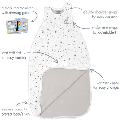 4 Season® Ultimate Baby Sleep Bag, Merino Wool & Organic Cotton, 2 Months - 2 Years, Strawberry