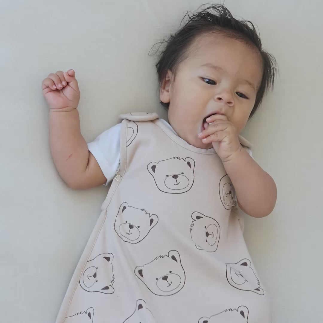 4 Season® Ultimate Baby Sleep Bag, Merino Wool & Organic Cotton, Teddy Bear