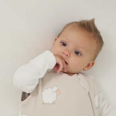 4 Season® Classic Baby Sleeping Bag, Merino Wool & Organic Cotton, Sheep