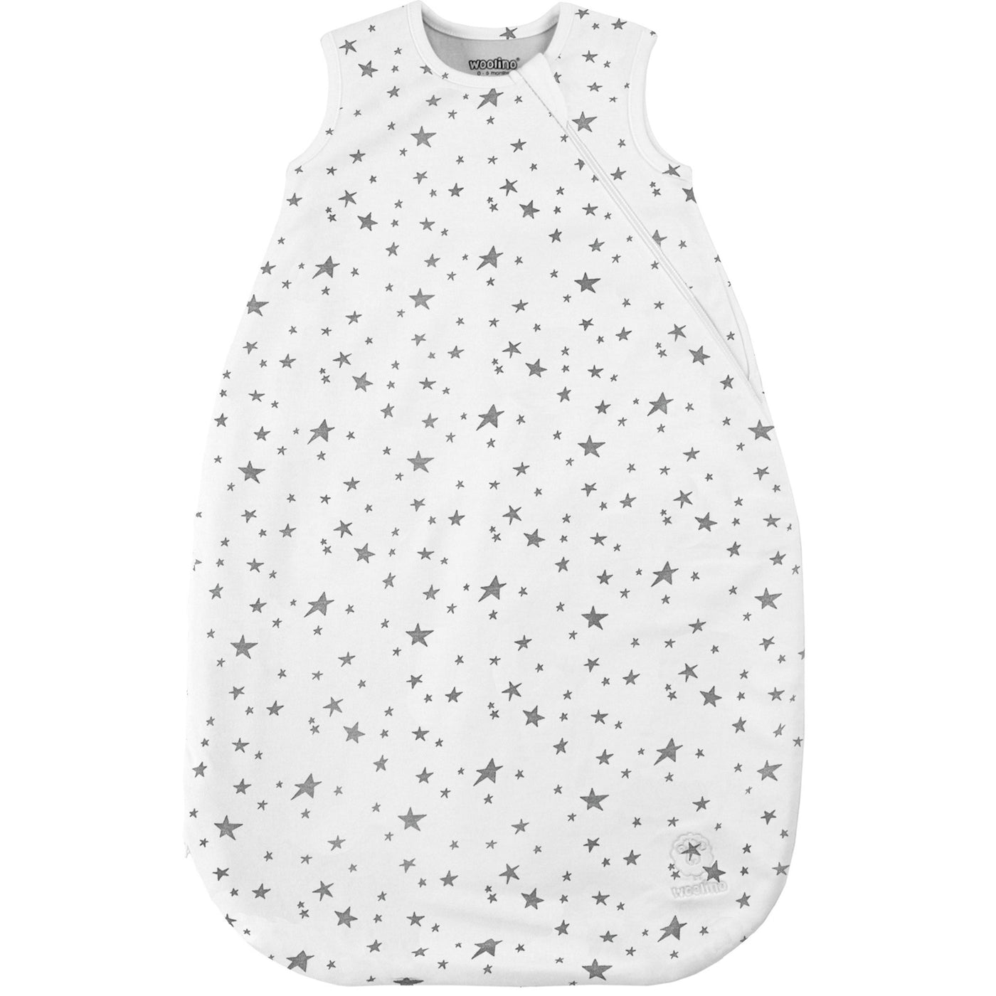 Imperfect 4 Season™ Basic Baby Sleeping Bag, Merino Wool & Organic Cotton, Star White