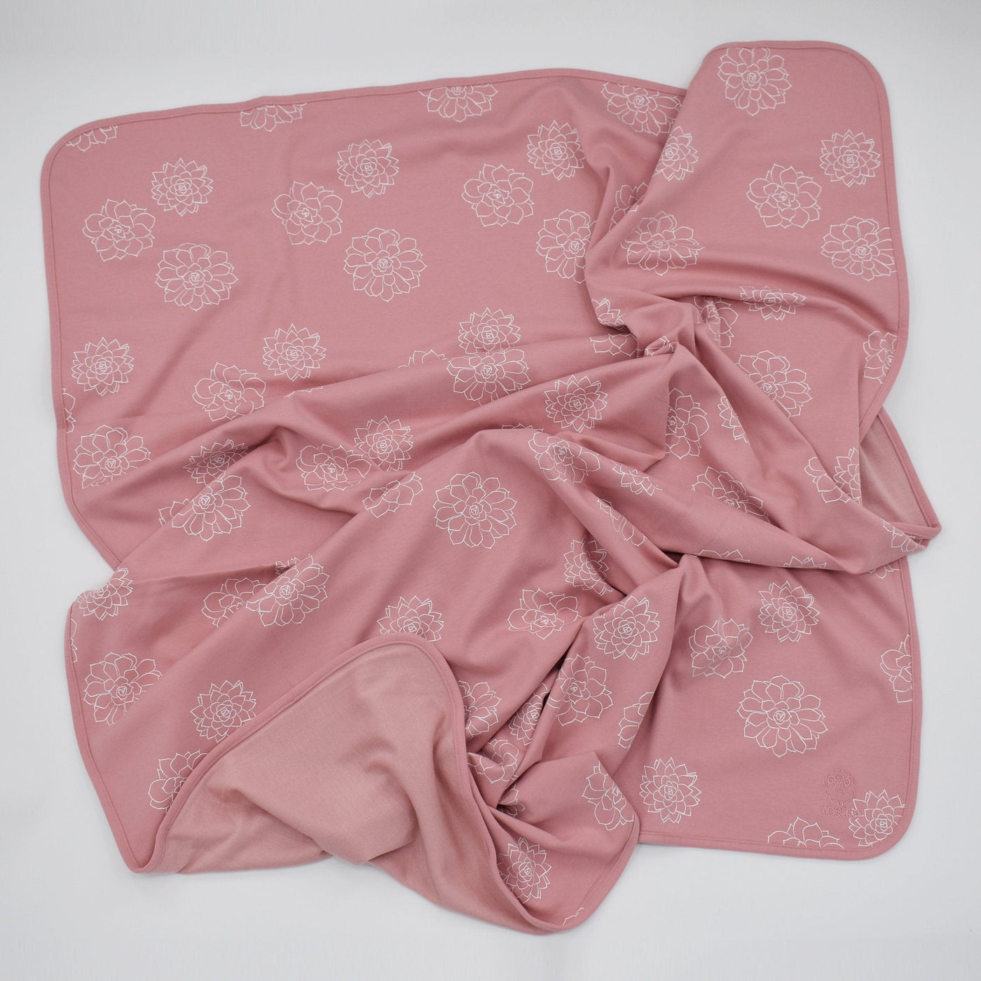 4 Season® Stroller Merino Wool & Organic Cotton Baby Blanket, 40" x 31.5", Succulent