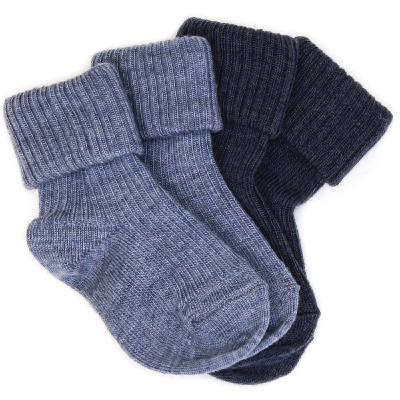 Imperfect Wool Socks, Baby and Toddler, Blue - TWO PAIR PACK (discontinued)