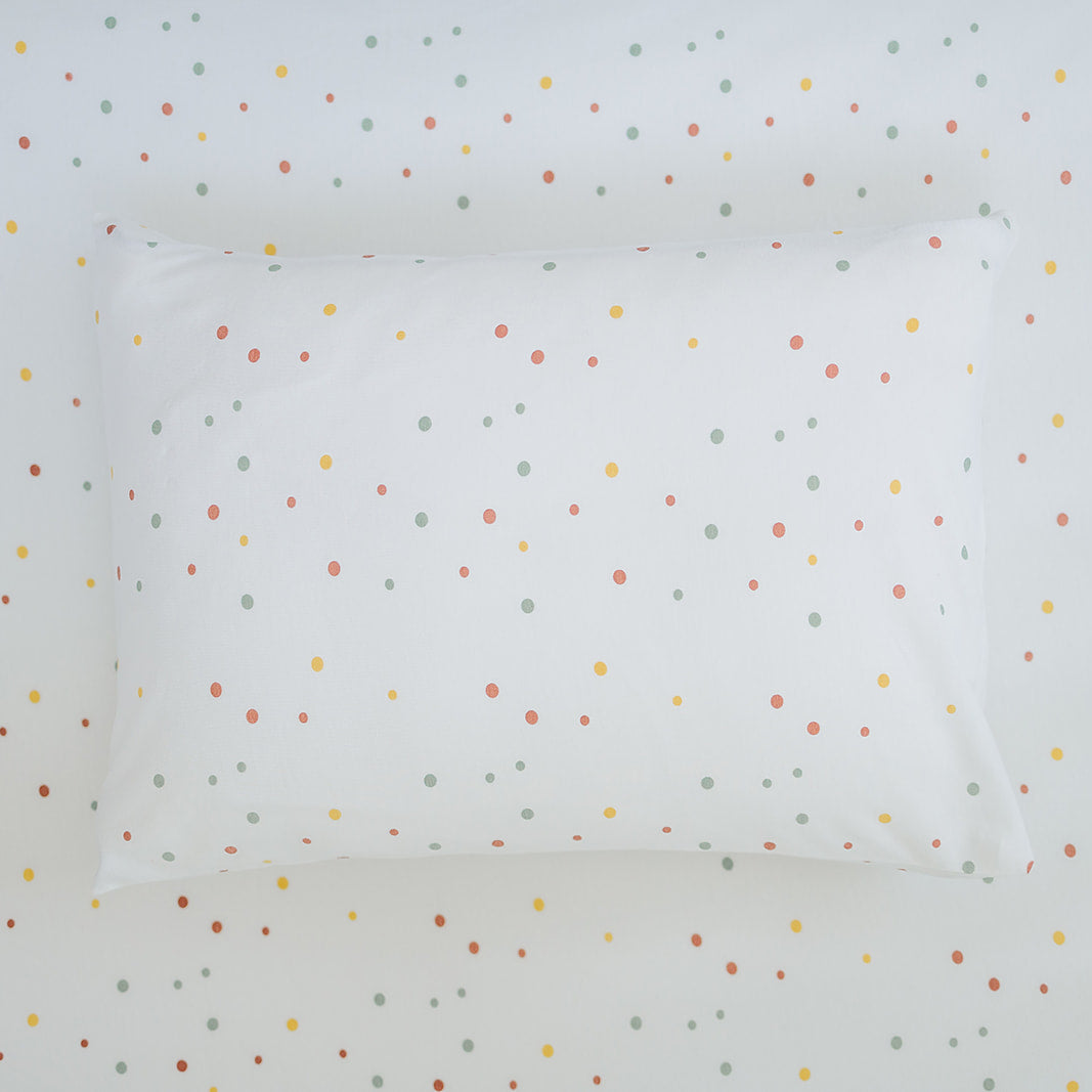 Ecolino® Pillowcase, 100% Organic Cotton, 2 Pack, Oat + Dots
